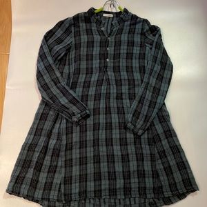 Free People Flannel Dress with Pockets Size xs